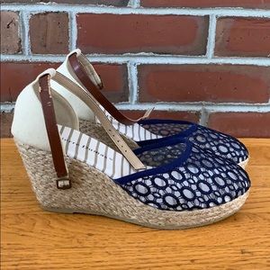 Wedge Sandals Navy Size 7